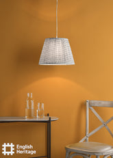 English Heritage St John Street Grey Cotton Empire Shade 35cm